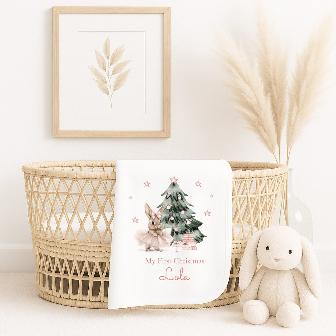 Personalised Pink Ballerina My First Christmas Gift Set