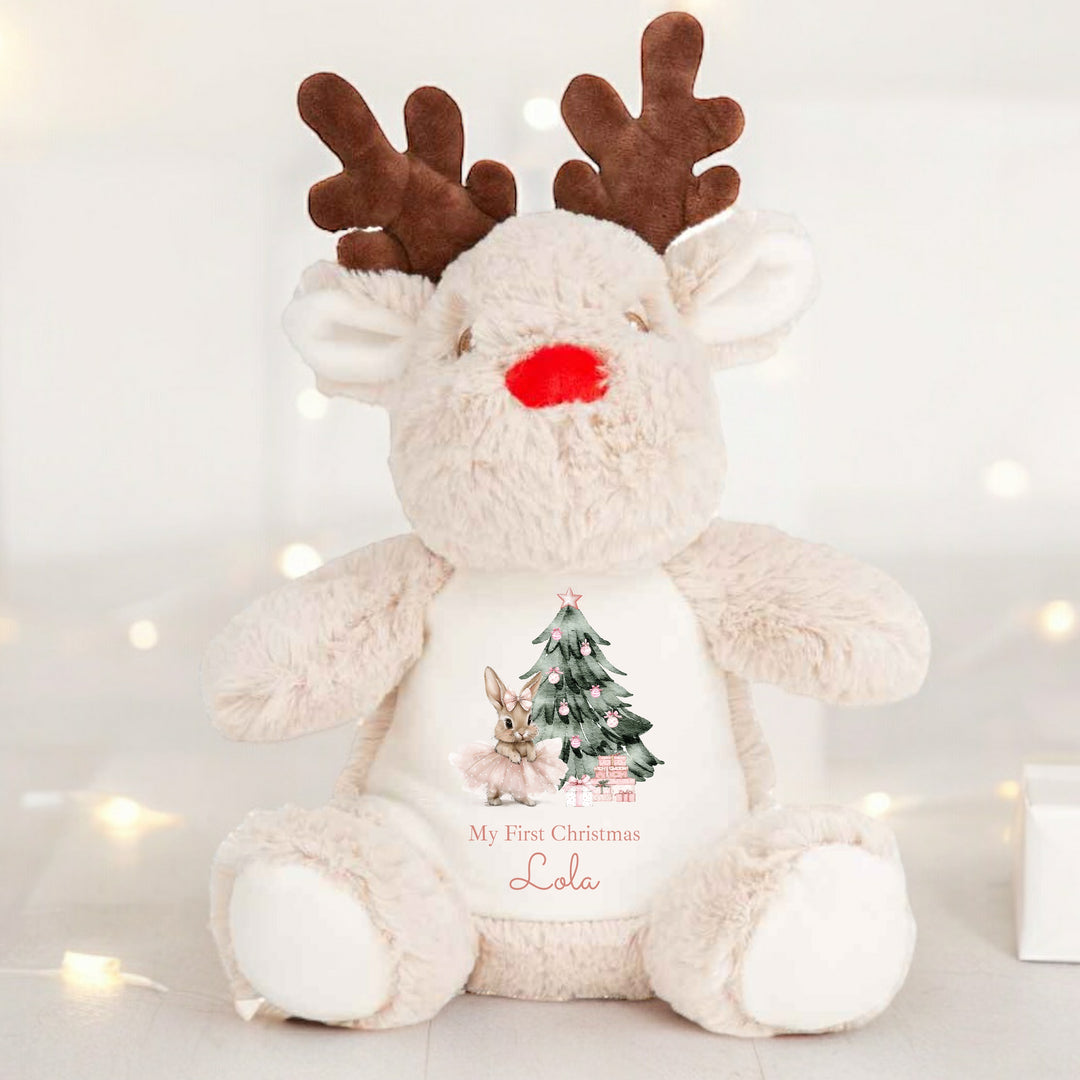 Personalised Ballerina Bunny Christmas Reindeer/Penguin/Bunny