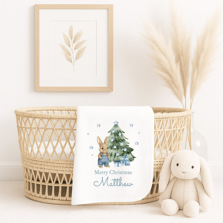 Personalised My First Christmas Baby Blanket