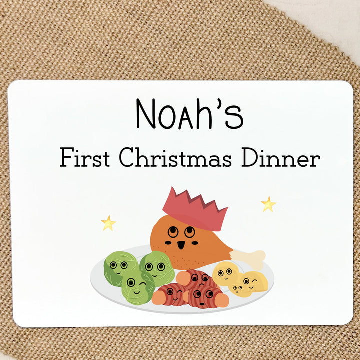 Personalised First Christmas Dinner Place Mat