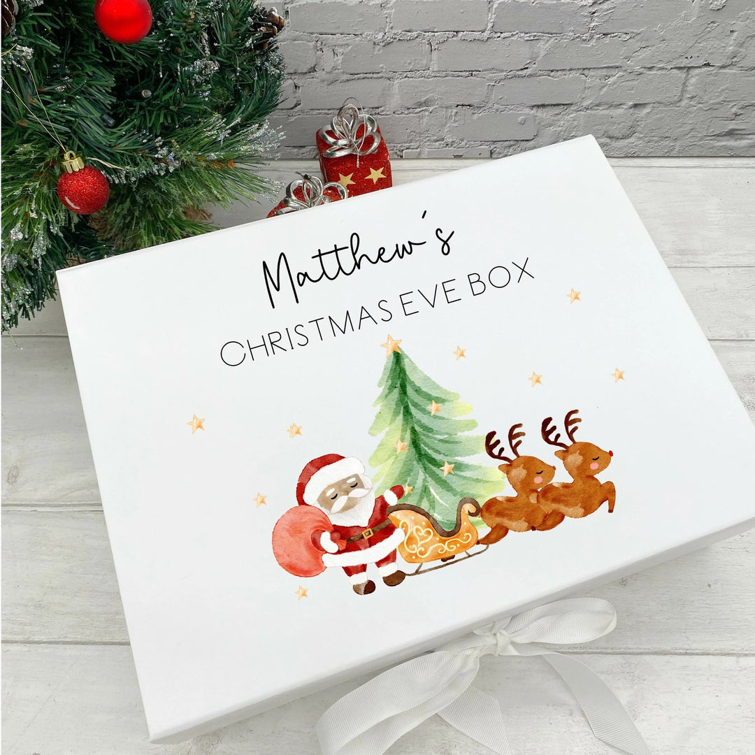 Personalised Santa's Sleigh Christmas Eve Box