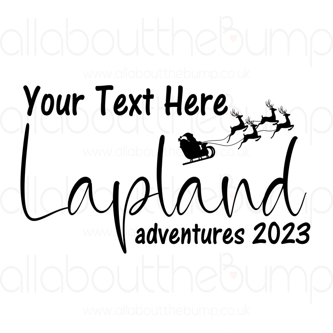 Our Family Lapland Adventures Personalised Christmas Family Matching T-Shirt