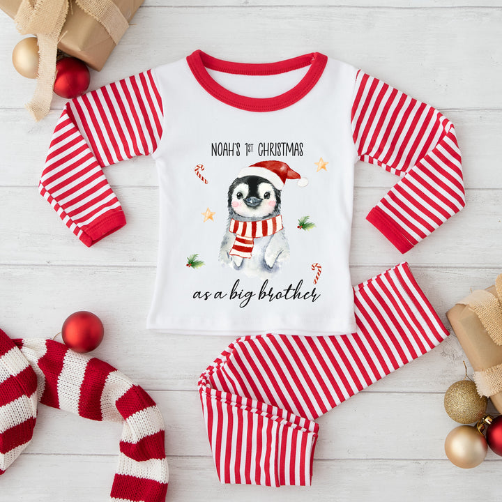 My First Christmas Penguin Matching Sibling Outfit