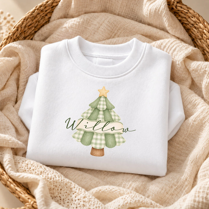 Personalised Kids Christmas Tree Christmas Jumper