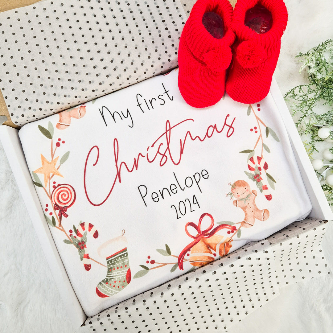 CLEARANCE: Christmas Baby Blanket