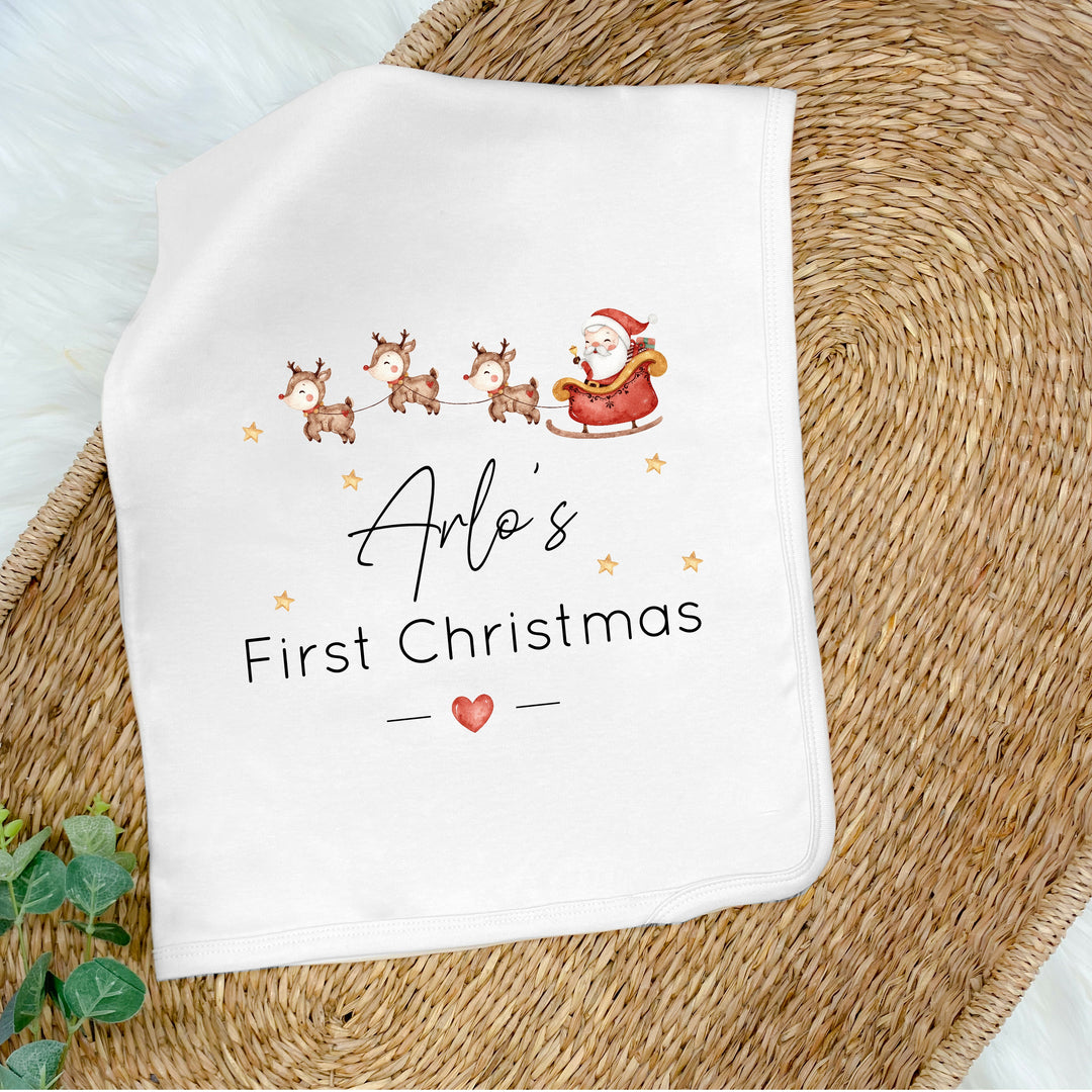 CLEARANCE: Christmas Baby Blanket