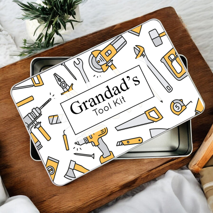 Personalised Grandad's Tool Kit Gift Tin