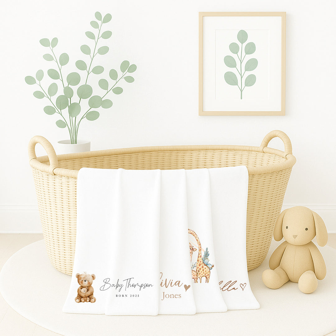 Personalised Unisex Baby Blanket