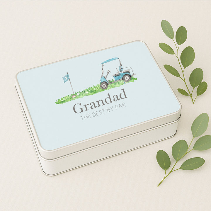 Personalised Best by Par Golf Tin