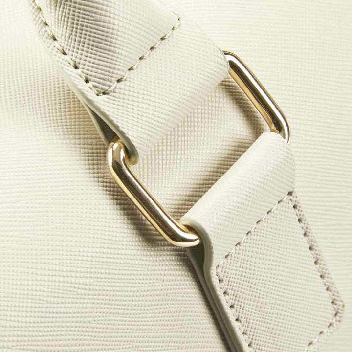 Cream Leather Hospital Bag