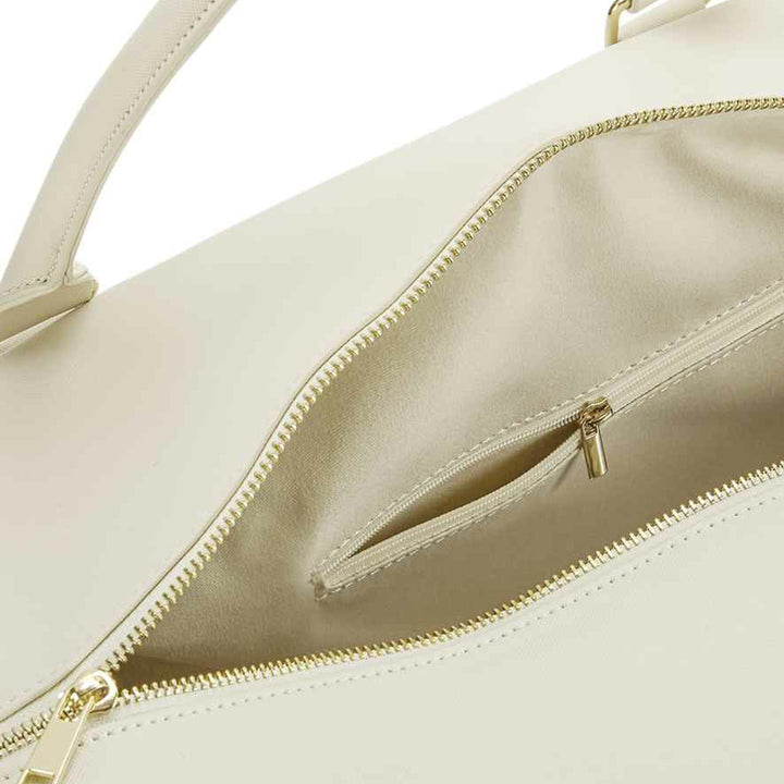 Cream Leather Hospital Bag