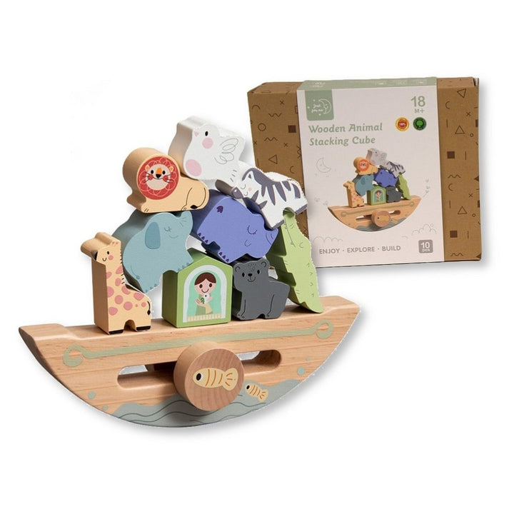 Wooden Educational Balancing Ark Stacking Toy (10 pcs)