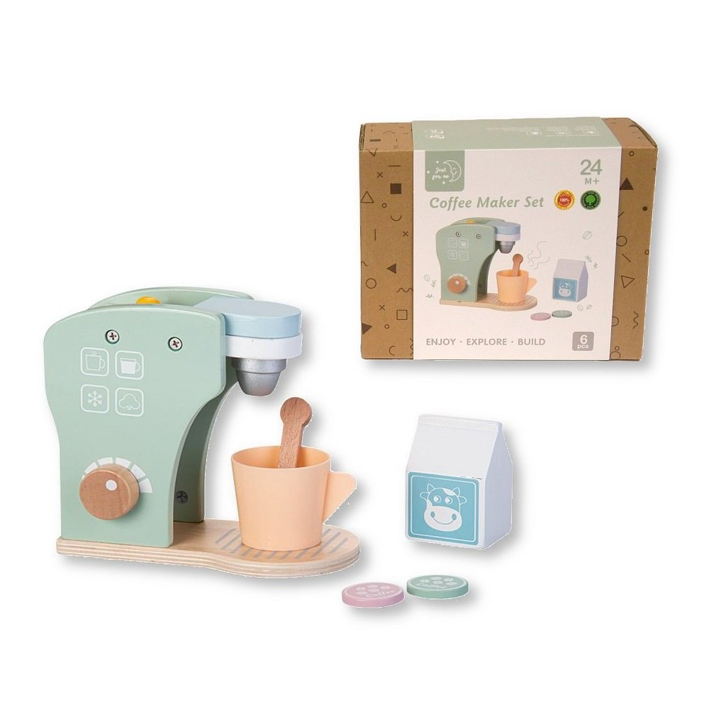 Wooden Educational Coffee Maker Set Toy (6 pcs)