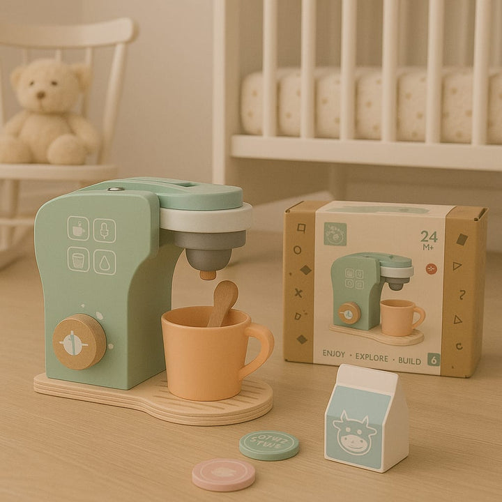 Wooden Educational Coffee Maker Set Toy (6 pcs)