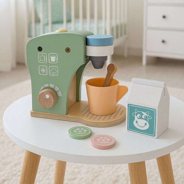 Wooden Educational Coffee Maker Set Toy (6 pcs)