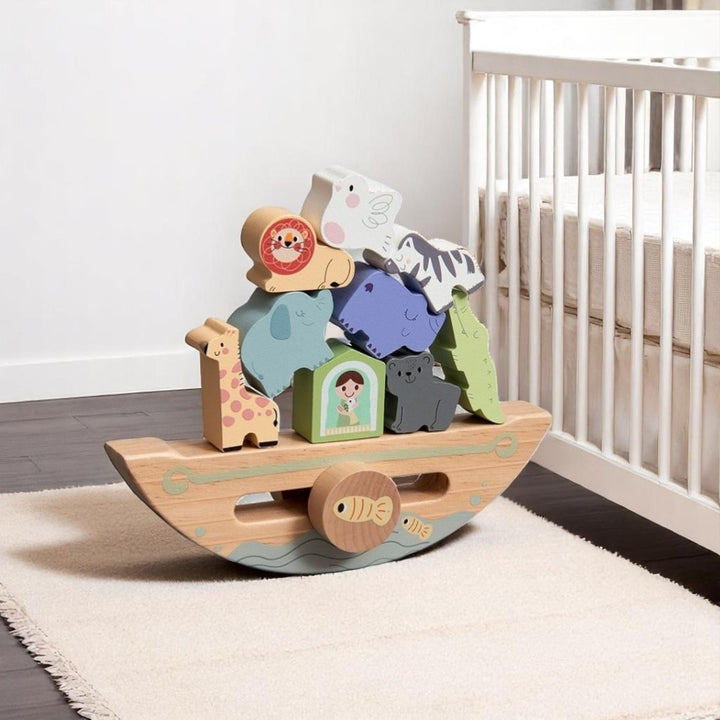 Wooden Educational Balancing Ark Stacking Toy (10 pcs)