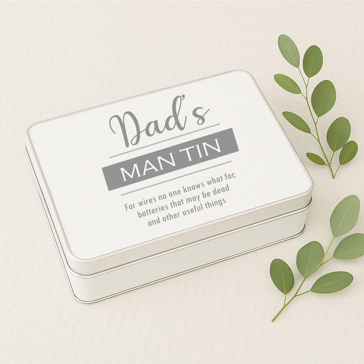 Personalised Dad's Man Tin