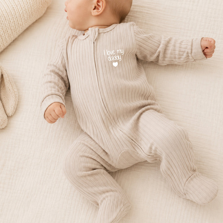 Biscuit I Love My Daddy 3 Piece Ribbed Coming Home Outfit