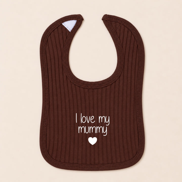 Chocolate I Love My Mummy 3 Piece Ribbed Coming Home Outfit