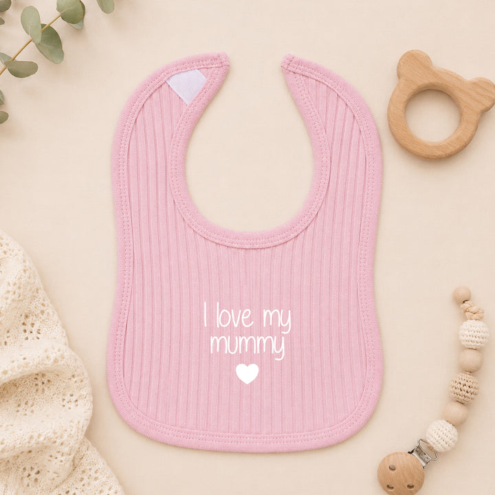 Dusty Pink I Love My Mummy 3 Piece Ribbed Coming Home Outfit