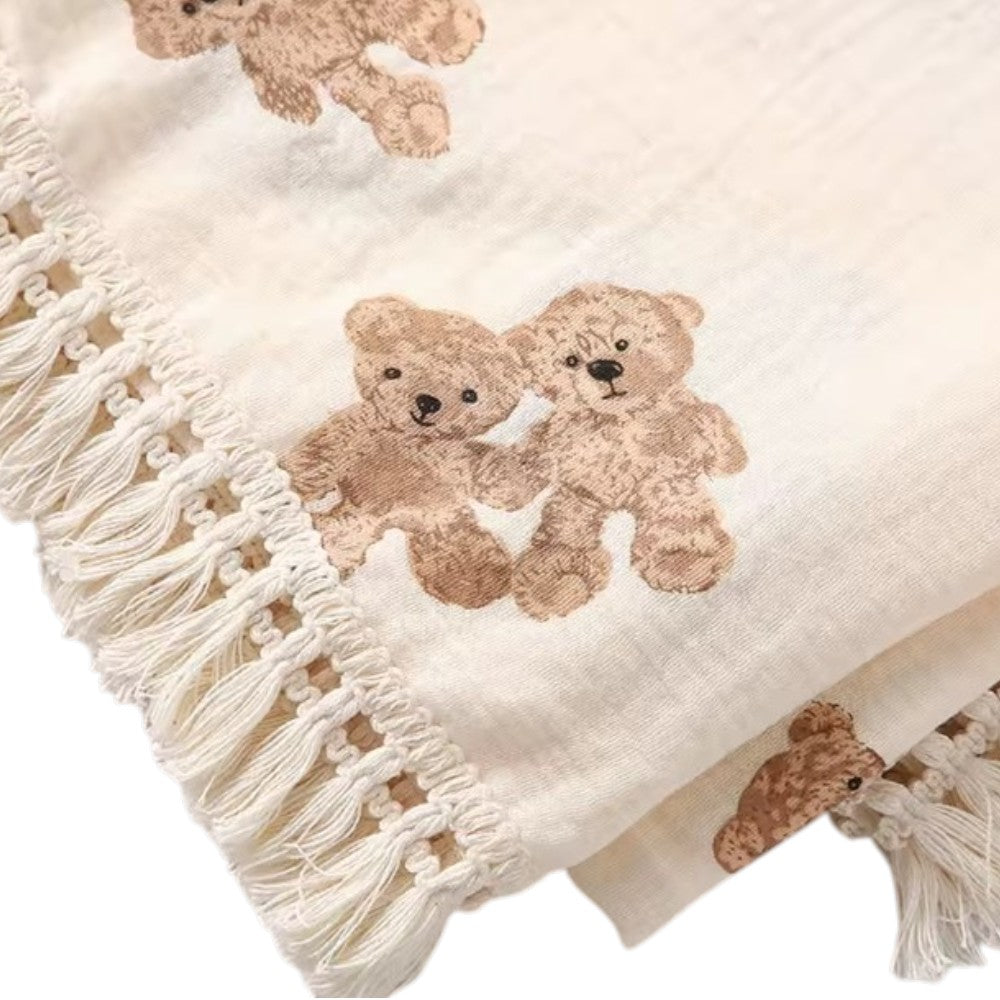 Teddy Bear Muslin Cloth