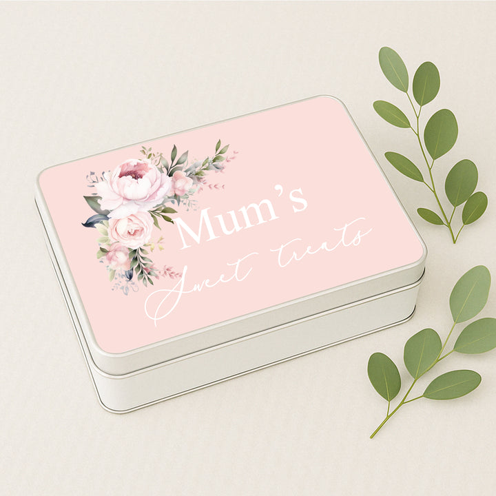 Personalised Pink Mum's Sweet Treats Tin