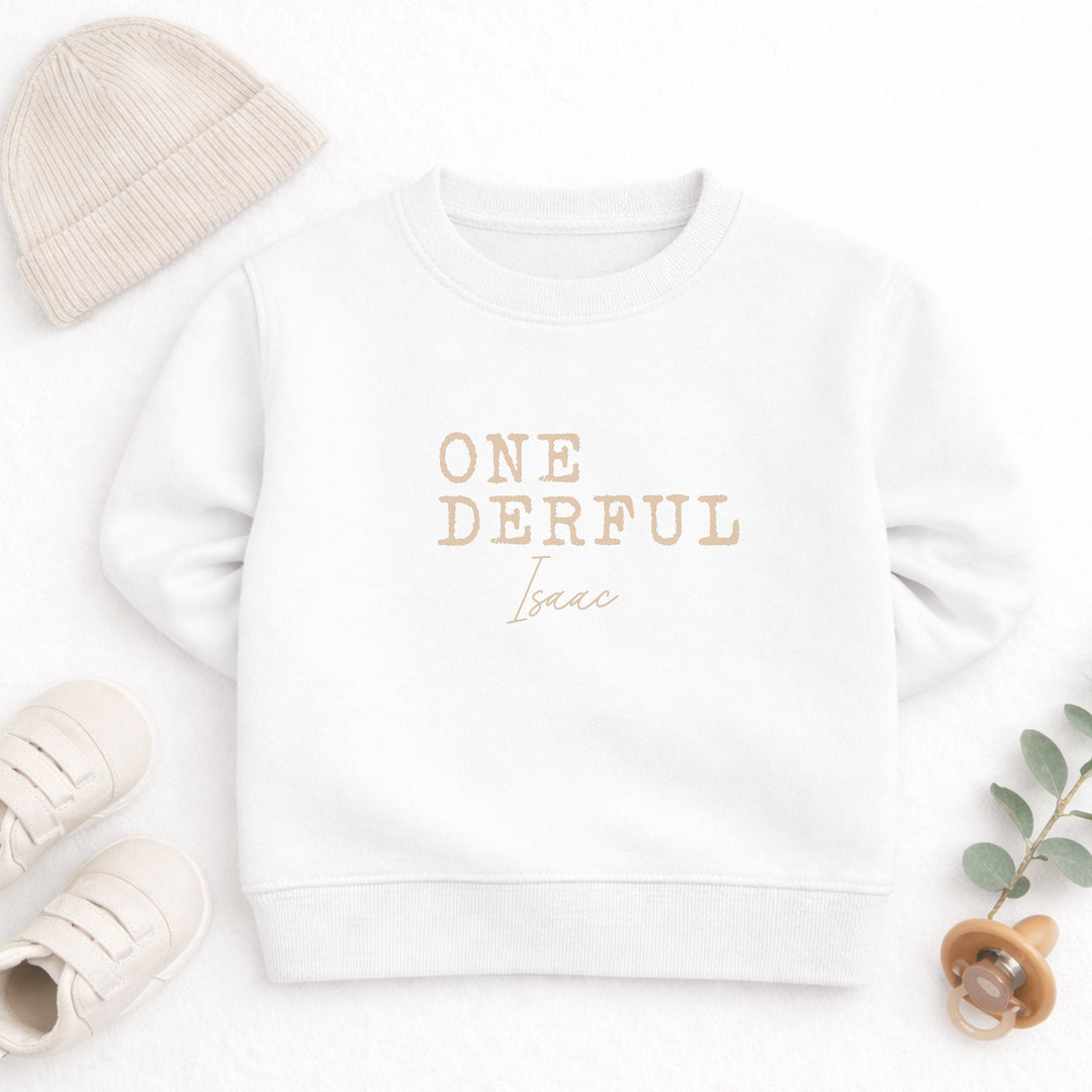 Personalised One Derful First Birthday Jumper