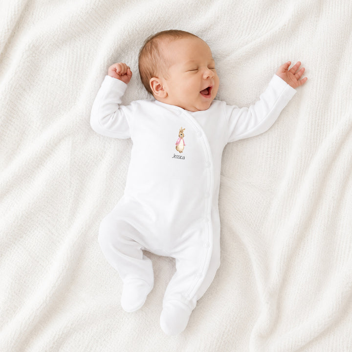 Personalised Girls Pink Bunny Coming Home Outfit