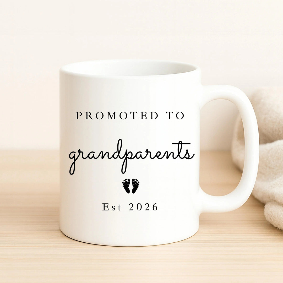 Personalised Promoted To Grandparents Grey Suitcase Hamper Set