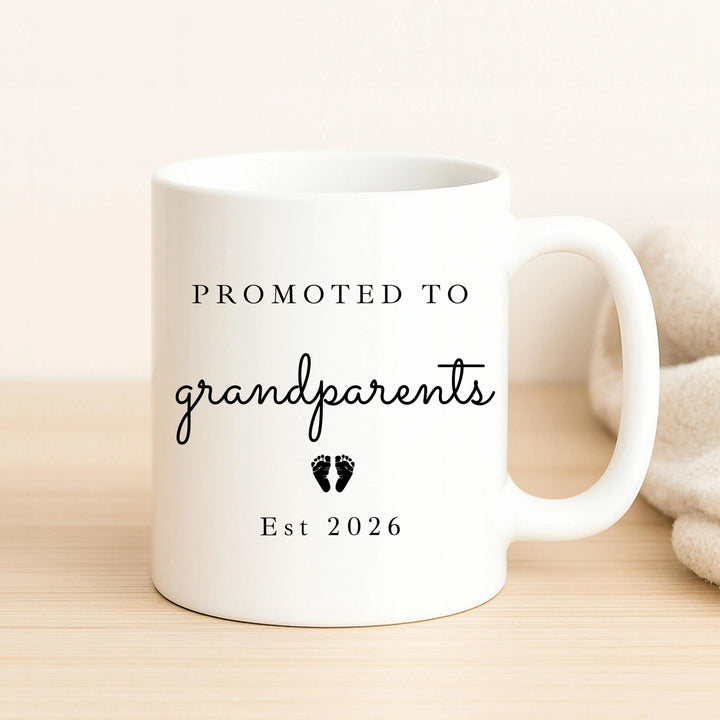 Personalised Promoted To Grandparents Grey Suitcase Hamper Set