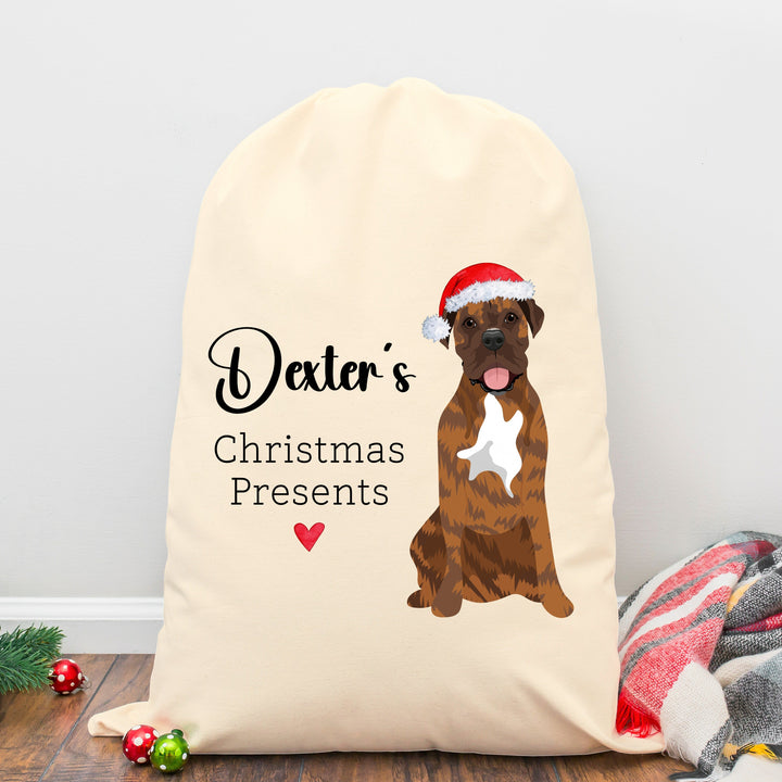 Personalised Dog's Christmas Present Sack