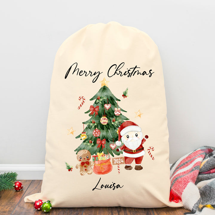 Personalised Merry Christmas Santa Sack