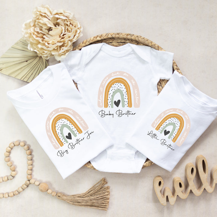 Personalised Matching Neutral Rainbow Matching Outfits