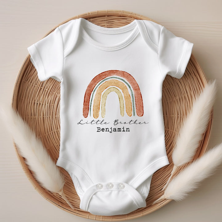 Personalised Unisex Rainbow Sibling Matching T-shirt/Vest