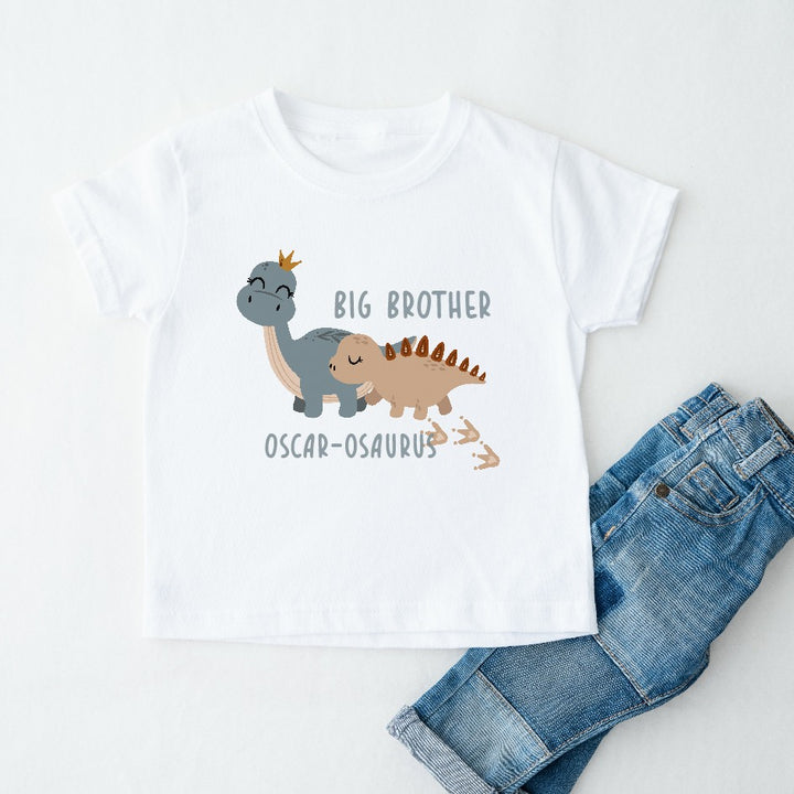 Personalised Dinosaur Sibling Matching T-shirt/Vest