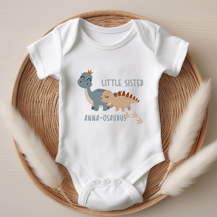 Personalised Dinosaur Sibling Matching T-shirt/Vest