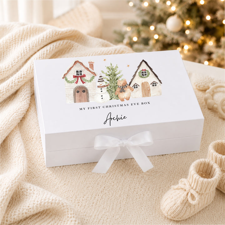 Personalised Christmas Village My First Christmas Eve Box