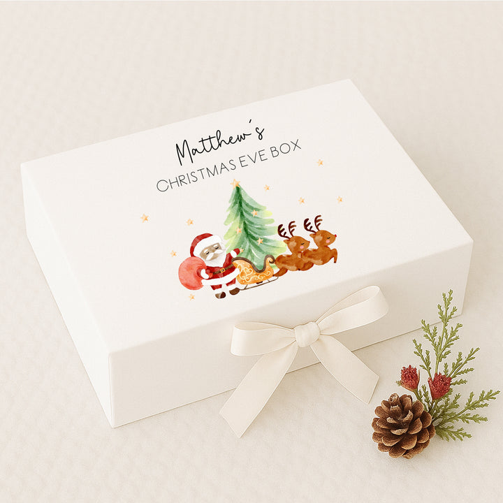 Personalised Santa's Sleigh Christmas Eve Box
